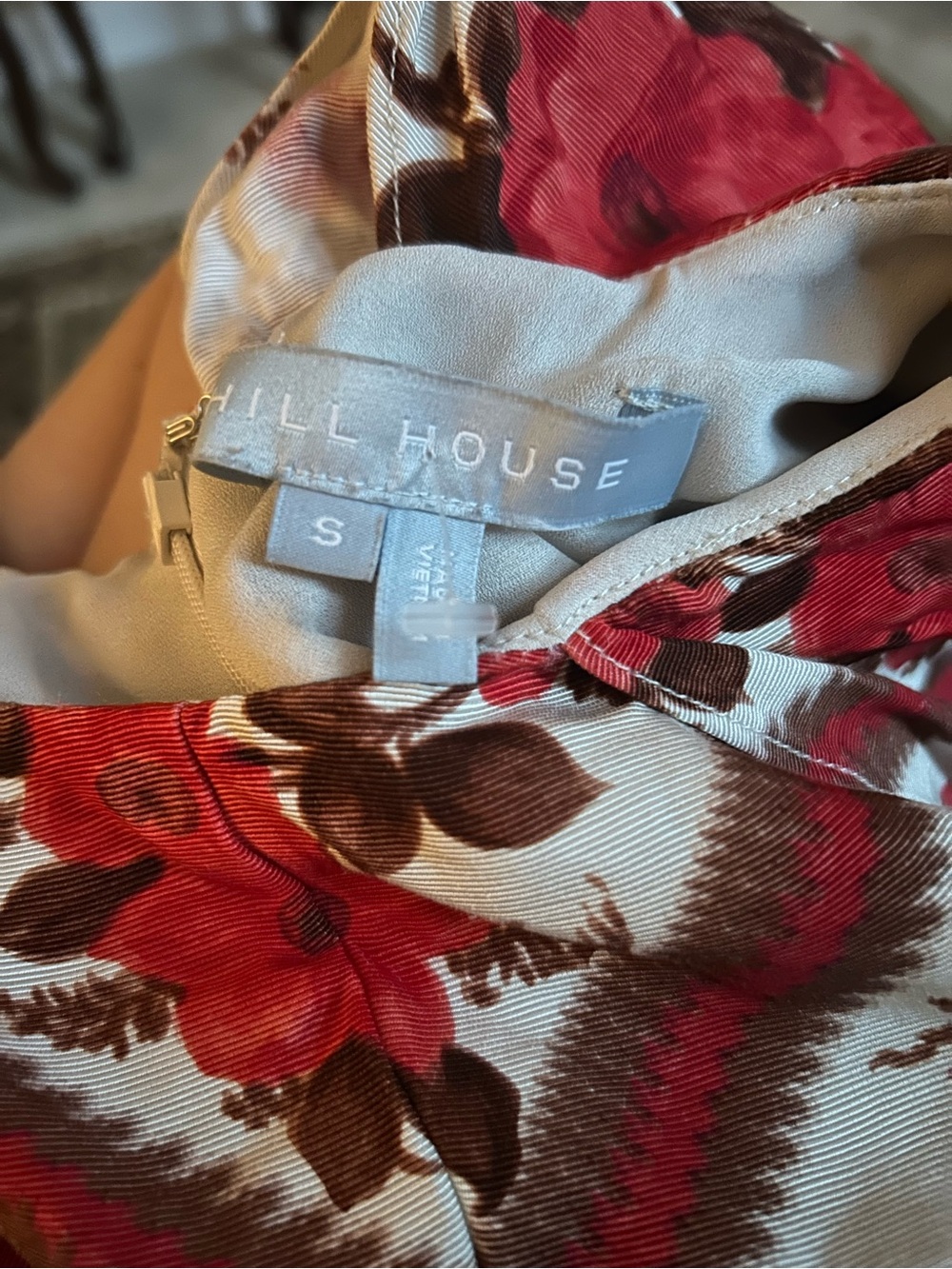 Hill House Davina Floral Red & White Midi Dress - Elegant  Dress - Picture 4 of 4